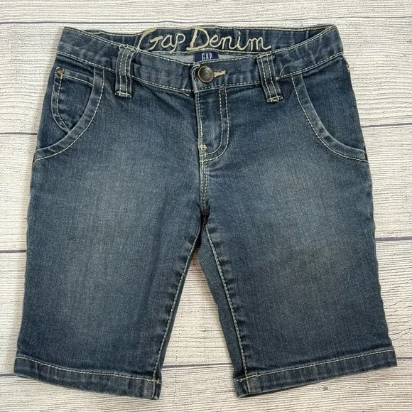 GAP Denim girls Shorts Adjustable Waist/size 6 - Picture 2 of 8
